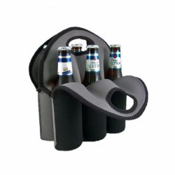 Custom 6 Pack Beverage Bottle Cooler Holder Wine Beer Neoprene Bottle Holder Cooler Bag For Beer Storage